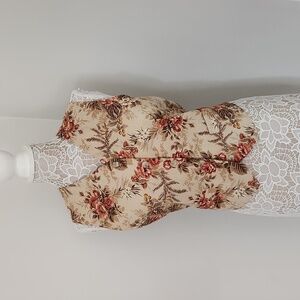 Breeches floral vest size L